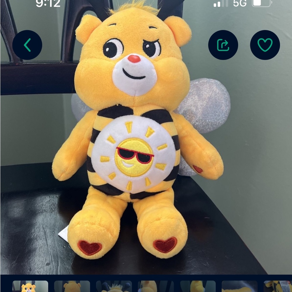 COPY - Care-bears Used Plush Doll Used